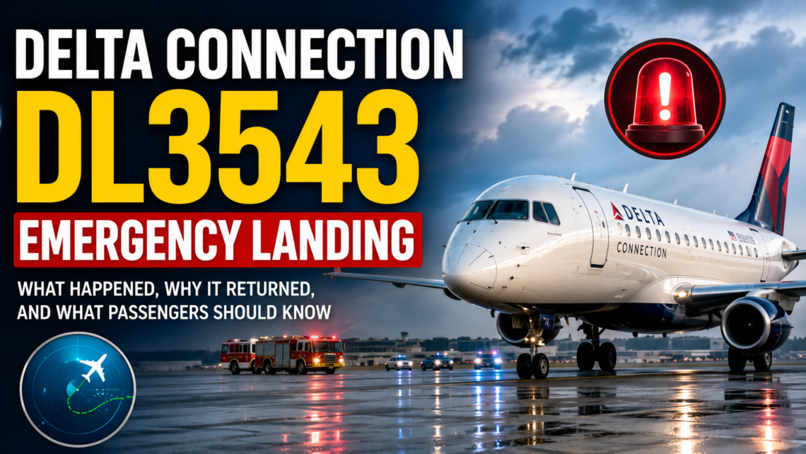 delta connection dl3543 emergency landing