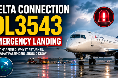 delta connection dl3543 emergency landing